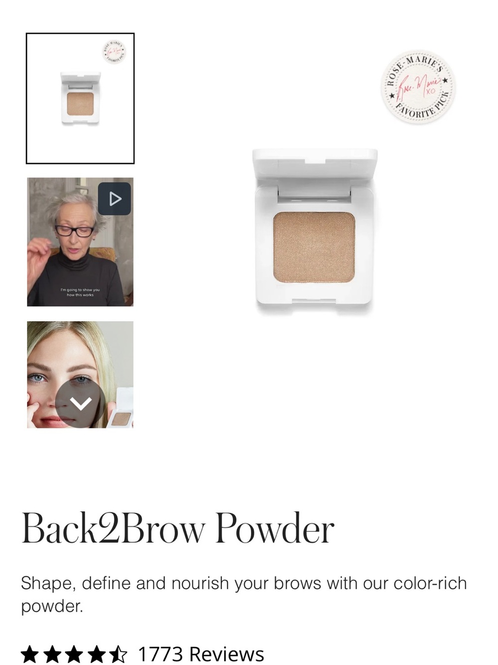 RMS Beauty Back2Brow Powder - Picture 4 of 4